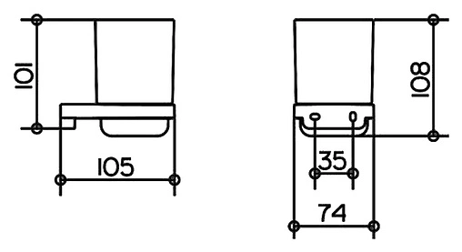 Стакан Keuco Collection Moll хром 12750019000