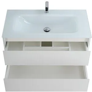 Тумба-умывальник подвесная BelBagno KRAFT 100 Bianco Opaco KRAFT-1000-2C-SO-BO+, 3