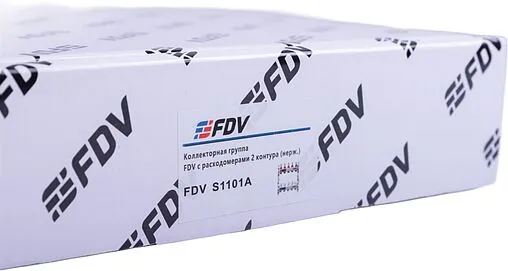 Группа коллекторная с расходомерами 2 отвода 1&quot;в/в x ¾&quot;ек FDV S1101A-½