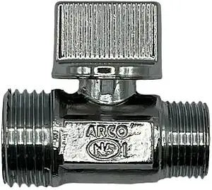 Кран шаровый мини ½&quot;н x ¾&quot;н хром Arco Mini 02205, 1
