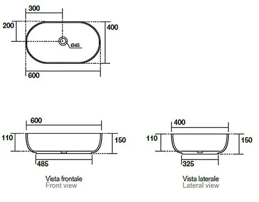 Раковина Kerasan Nolita 60 Nocciola matt 534381