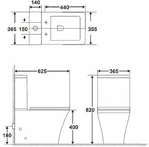 Чаша унитаза BelBagno Marmi белый BB052CPR, 2