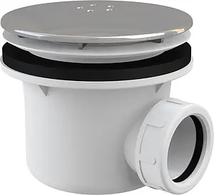 Сифон для душевого поддона AlcaPlast хром A49K, 1
