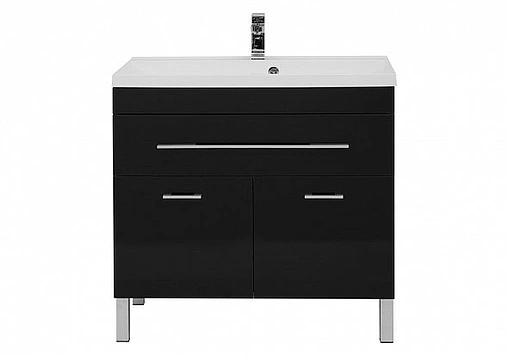 Тумба под умывальник напольная Aquanet Верона 90 чёрный 00182709