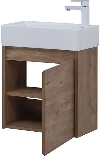 Тумба под умывальник подвесная Aquanet Nova Lite 50 дуб рустикальный 00298855