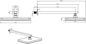 Лейка верхнего душа Aquatek чёрный матовый AQ2081MB, 2