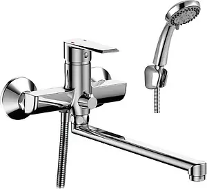 Смеситель для ванны с длинным изливом Rossinka хром RS28-33, 1