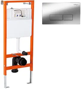 Инсталляция для подвесного унитаза Set 3 в 1 BelBagno BB097SET.Q.CR с кнопкой хром глянцевый Инсталляция для подвесного унитаза Set 3 в 1 BelBagno BB097SET.Q.CR с кнопкой хром глянцевый, 1