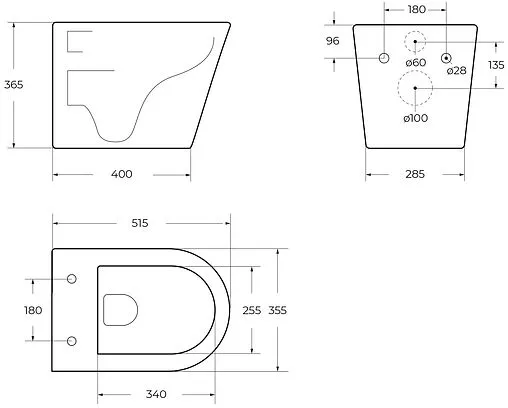 Унитаз подвесной безободковый BelBagno Flay-R белый BB053CHR