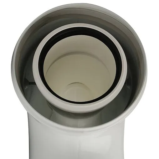 Колено для дымохода Ø 60/100мм ∠ 90° с ревизией Stout SCA-8610-010090