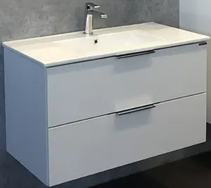 Тумба-умывальник подвесная Comforty Бруклин 90 сосна белая 00004148005CF, 1