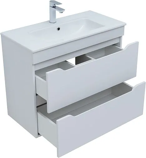 Тумба под умывальник Aquanet Практика 80 белый матовый 00330459