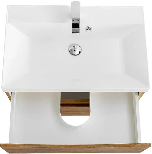 Тумба-умывальник подвесная BelBagno MARINO 75 Rovere Nature MARINO-750-2C-SO-RN-P+BB750/450-LV-MR-PR