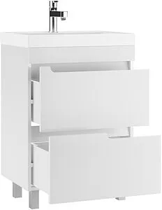 Тумба-умывальник напольная Айсберг Веста 60 белый DV5911T+4670142930044, 4