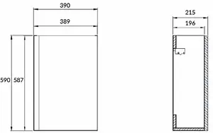 Тумба-умывальник подвесная Cersanit Moduo 40 белый SB-SZ-MOD-MO40/Wh+ Тумба-умывальник подвесная Cersanit Moduo 40 белый SB-SZ-MOD-MO40/Wh+, 2