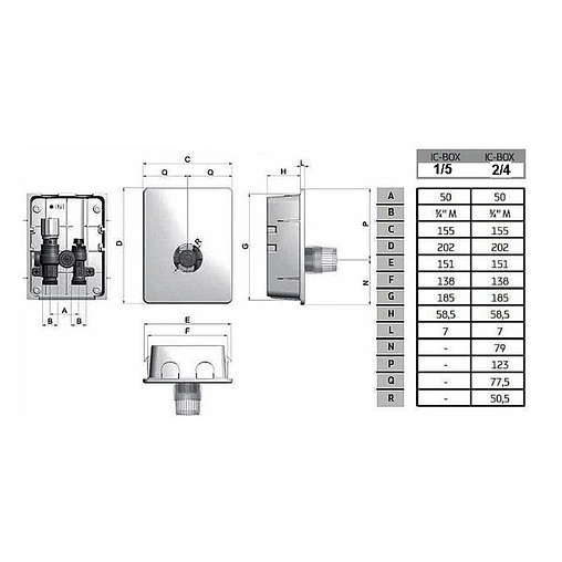 Комплект для регулирования теплого пола Valtec ICBox VT.ICBOX.5.0
