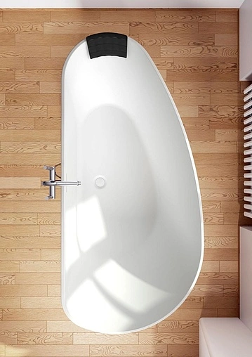 Ванна отдельностоящая из искусственного камня Riho Granada 170x80 R белый B121001105