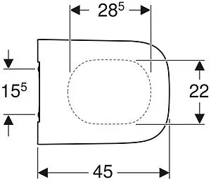 Крышка-сиденье для унитаза с микролифтом Geberit Smyle Square белый 500.687.01.1, 2