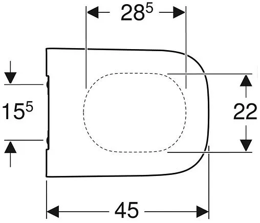Крышка-сиденье для унитаза с микролифтом Geberit Smyle Square белый 500.687.01.1 Крышка-сиденье для унитаза с микролифтом Geberit Smyle Square белый 500.687.01.1