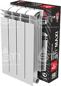 Радиатор биметаллический 4 секции STI MAXI 500/100, 4