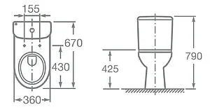 Унитаз-компакт Roca Access белый 34P23900Y Унитаз-компакт Roca Access белый 34P23900Y, 2