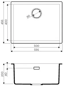 Мойка кухонная Omoikiri Yamakawa 55-U/I-GB графит 4993780, 2