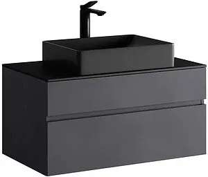 Тумба под умывальник подвесная Raval Decent 80 антрацит Dec.01.80/A/RL, 3