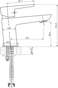 Смеситель для раковины BelBagno Rowena хром ROW-LVM-CRM Смеситель для раковины BelBagno Rowena хром ROW-LVM-CRM, 2