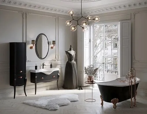 Шкаф-пенал напольный Clarberg Borgia П48/BLK чёрный матовый/патина медь BOR0548BLK Шкаф-пенал напольный Clarberg Borgia П48/BLK чёрный матовый/патина медь BOR0548BLK