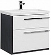 Тумба-умывальник Aquanet Фостер 70 белый/эвкалипт мистери 00202064+00187813