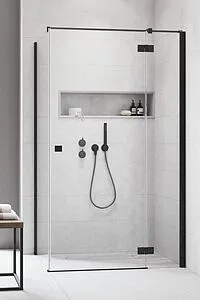 Душевая дверь 1000мм прозрачное стекло Radaway Essenza New Black KDJ 100 R 385040-54-01R, 2