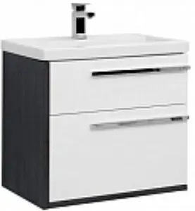 Тумба-умывальник Aquanet Фостер 70 белый/эвкалипт мистери 00202064+00187813 Тумба-умывальник Aquanet Фостер 70 белый/эвкалипт мистери 00202064+00187813, 1