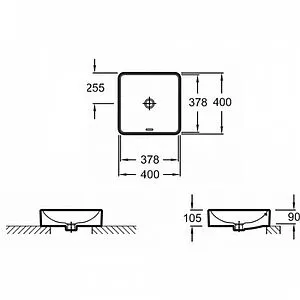 Раковина Jacob Delafon Vox 40 розовый шелк EVG102-PN1 Раковина Jacob Delafon Vox 40 розовый шелк EVG102-PN1, 2
