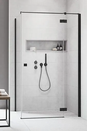 Душевая дверь 1000мм прозрачное стекло Radaway Essenza New Black KDJ 100 R 385040-54-01R