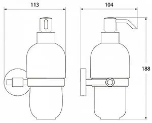 Дозатор для жидкого мыла IDDIS Gezanne хром GEZSBC0i46, 2