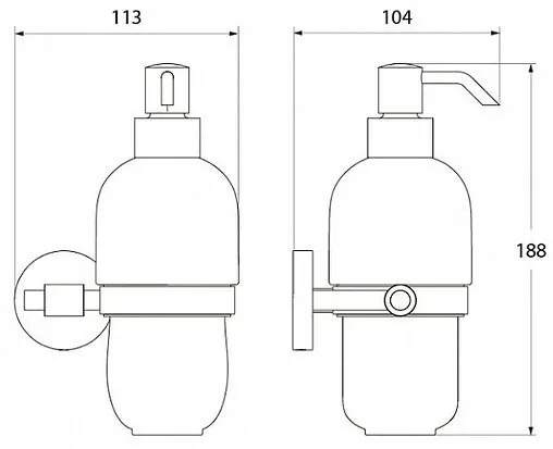 Дозатор для жидкого мыла IDDIS Gezanne хром GEZSBC0i46