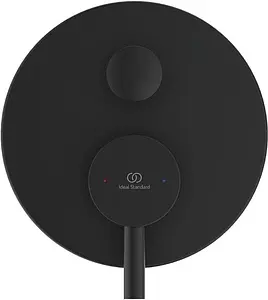 Смеситель для ванны скрытого монтажа Ideal Standard Ceraline чёрный матовый/хром A7389XG, 1