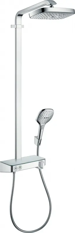 Душевая система с термостатом для душа Hansgrohe Raindance Select E 300 2jet хром 27126000 Душевая система с термостатом для душа Hansgrohe Raindance Select E 300 2jet хром 27126000, 1