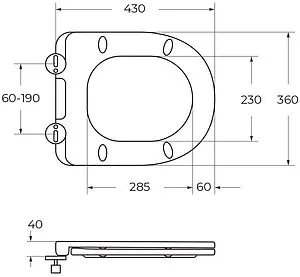 Чаша унитаза BelBagno Flay-R белый BB2149CP-TOR/SC, 3