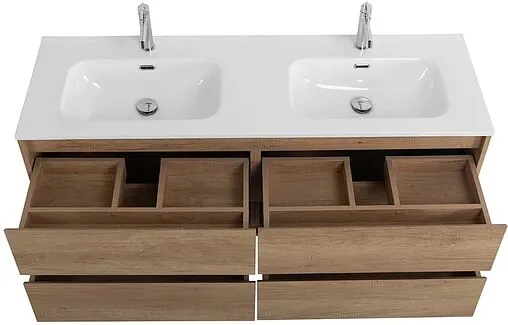 Тумба под умывальник подвесная BelBagno KRAFT 140 Cemento Grigio KRAFT-1400-4C-SO-2-CG