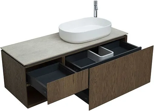 Тумба-умывальник подвесная Allen Brau Infinity 120 R дуб 1.21008.NO+