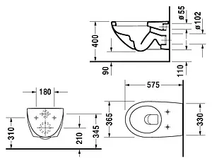 Унитаз подвесной Duravit Architec белый 2546090064 Унитаз подвесной Duravit Architec белый 2546090064, 5