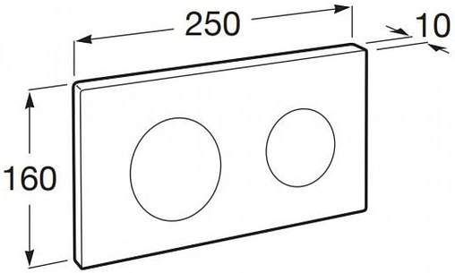 Клавиша смыва для унитаза Roca PL-10 890089000 белый глянцевый Клавиша смыва для унитаза Roca PL-10 890089000 белый глянцевый