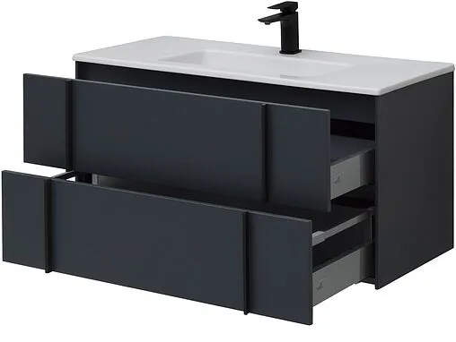 Тумба под умывальник подвесная Allen Brau Reality 100 антрацит 1.32007.AM