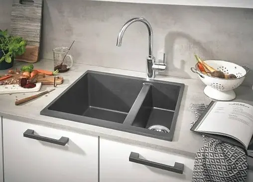 Мойка кухонная Grohe K500-55.5 серый гранит 31648AT0