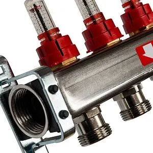 Группа коллекторная с расходомерами 9 отводов 1&quot;в/в x ¾&quot;ек Stout SMS 0917 000009, 4