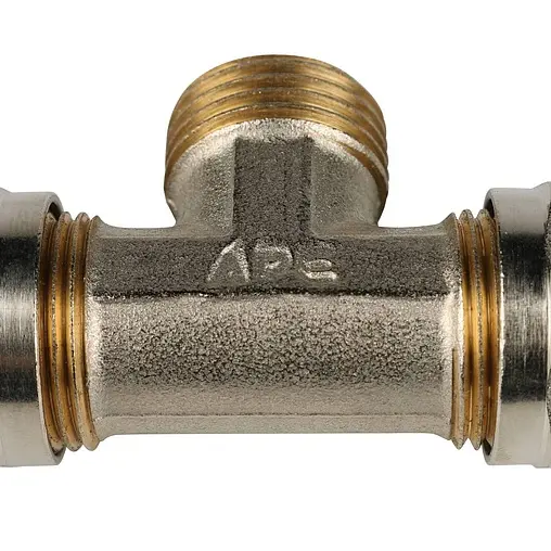 Тройник компрессионный переходной 16мм x ½"н x 16мм APE 733L 12x16