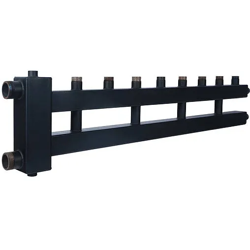 Распределительный коллектор 5 контуров с гидрострелкой 1½&quot;н x 1&quot;н Rommer RDG-0018-014045