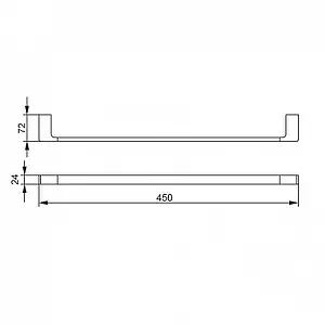 Полотенцедержатель Aquanet хром 5718, 2