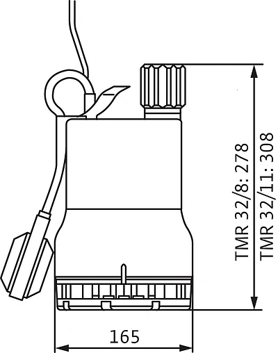 Насос дренажный Q=8м³/ч H=7.5м Wilo Drain TMR 32/8 4145325